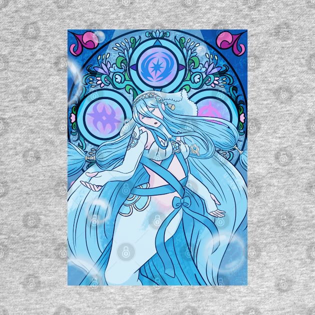 Fire Emblem Fates Azura Mermaid by gardeniaresilia
